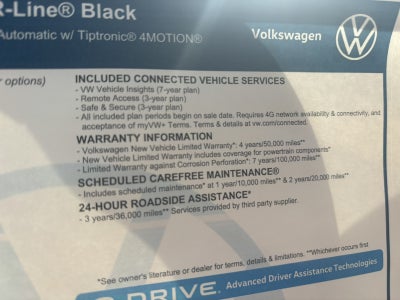 2026 Volkswagen Atlas Cross Sport 2.0T SEL R-Line Black