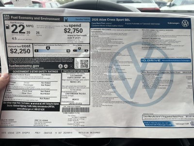 2026 Volkswagen Atlas Cross Sport 2.0T SEL