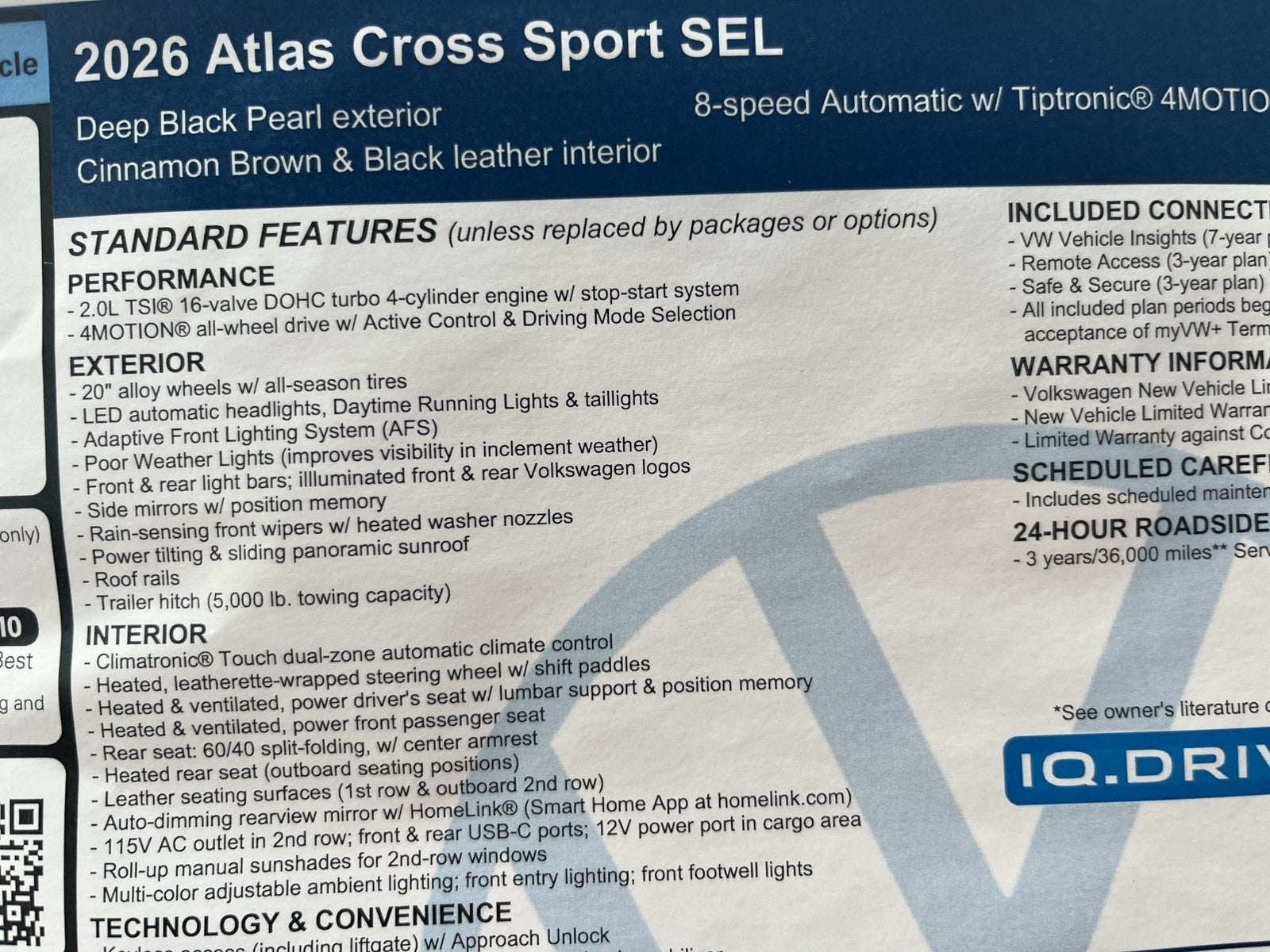 2026 Volkswagen Atlas Cross Sport 2.0T SEL