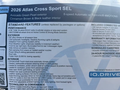 2026 Volkswagen Atlas Cross Sport 2.0T SEL