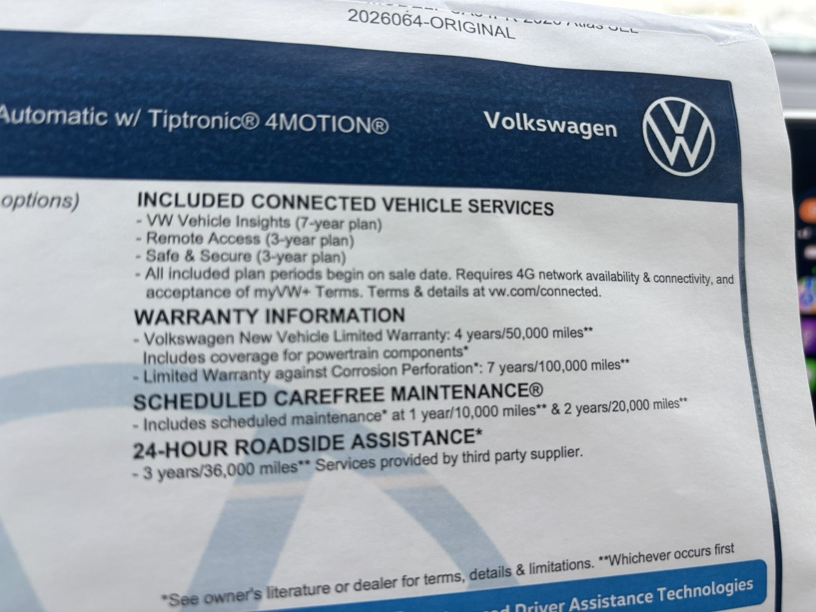 2026 Volkswagen Atlas 2.0T SEL