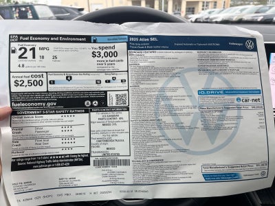 2025 Volkswagen Atlas 2.0T SEL