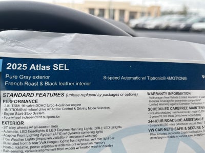 2025 Volkswagen Atlas 2.0T SEL