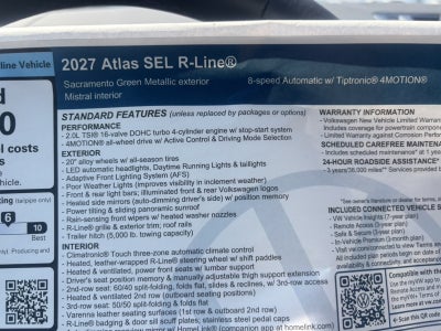 2027 Volkswagen Atlas SEL R-Line