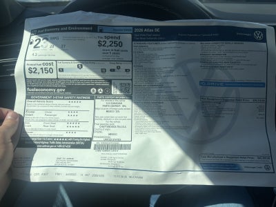 2026 Volkswagen Atlas 2.0T SE