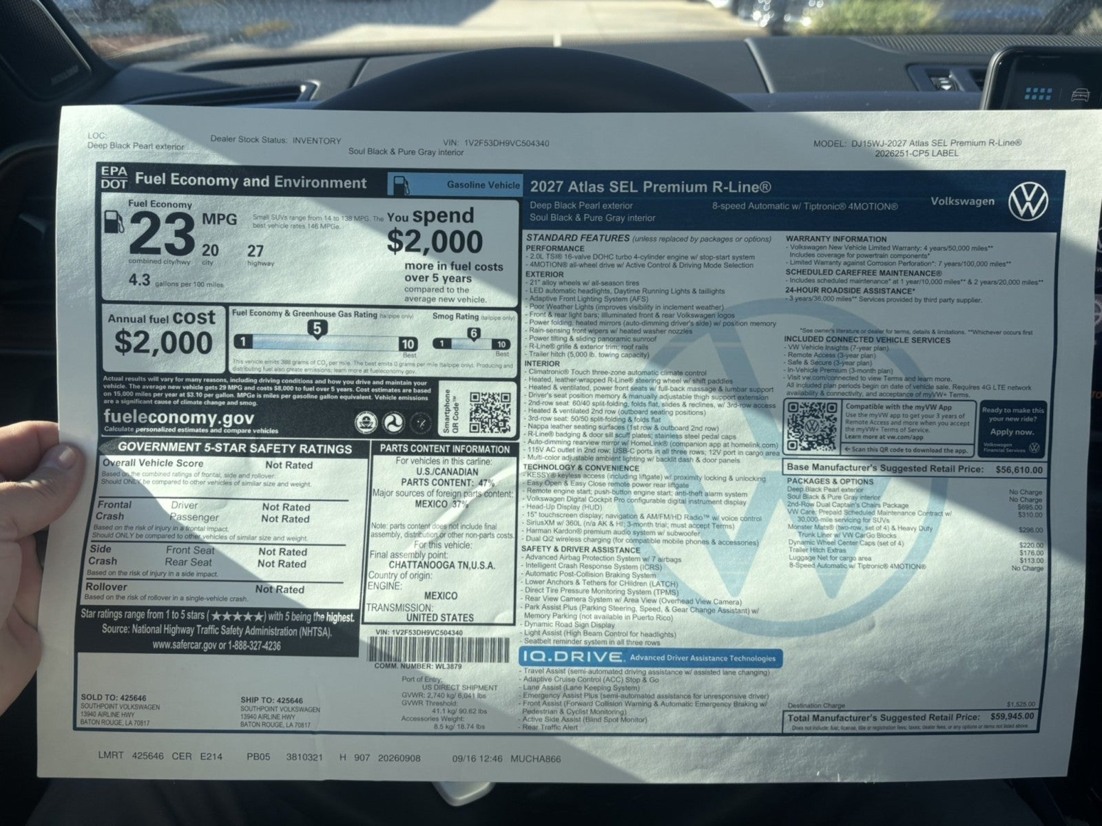 2027 Volkswagen Atlas SEL Premium R-Line