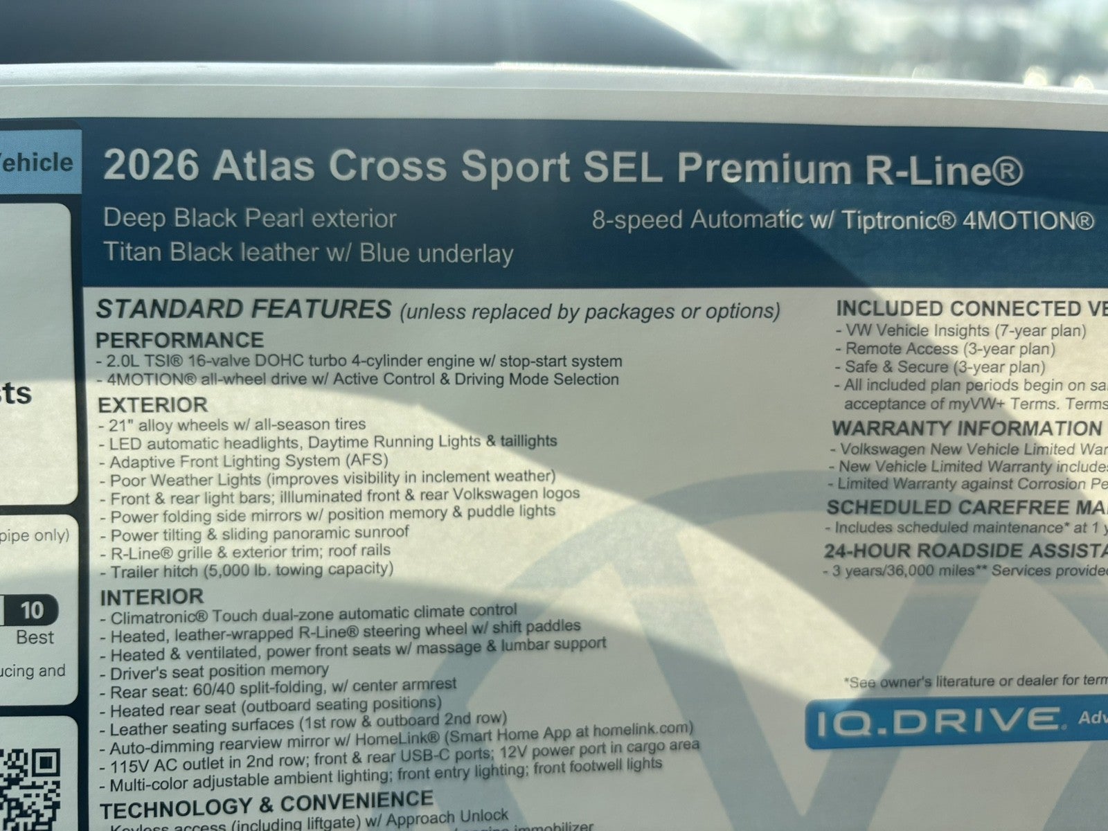 2026 Volkswagen Atlas Cross Sport 2.0T SEL Premium R-Line
