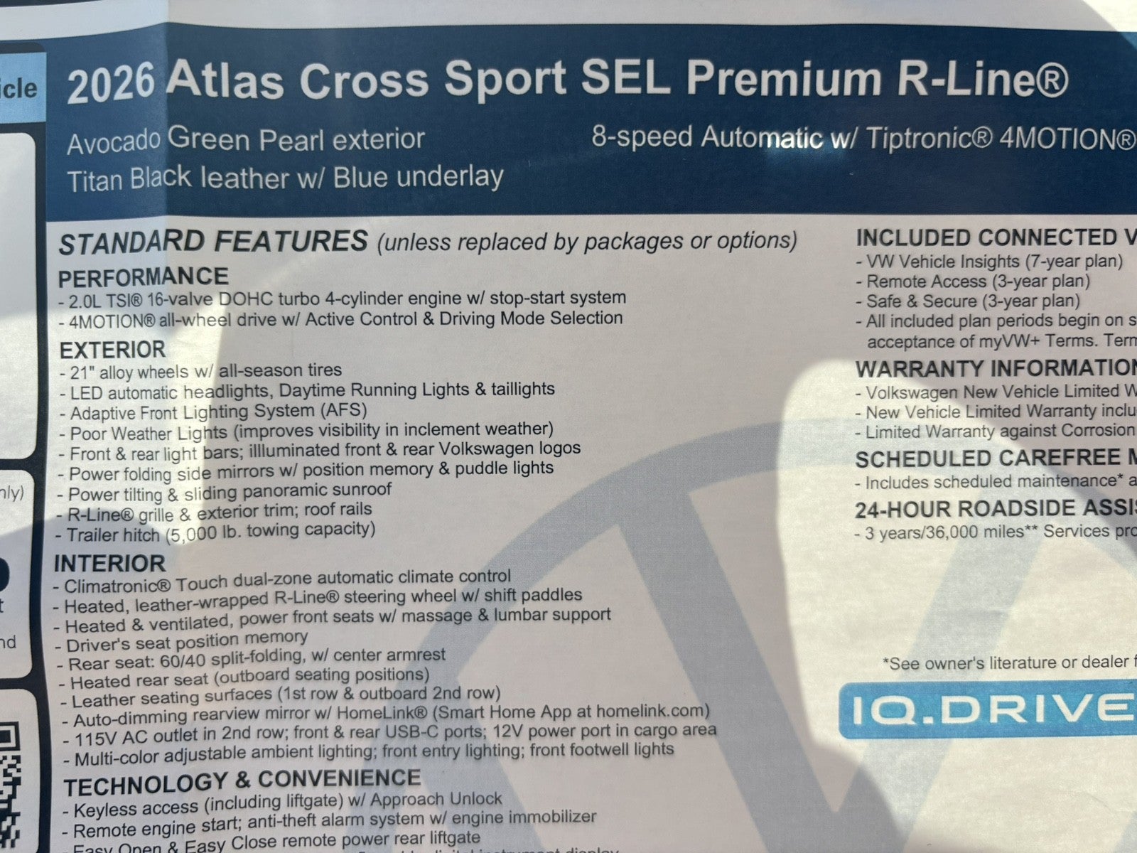 2026 Volkswagen Atlas Cross Sport 2.0T SEL Premium R-Line