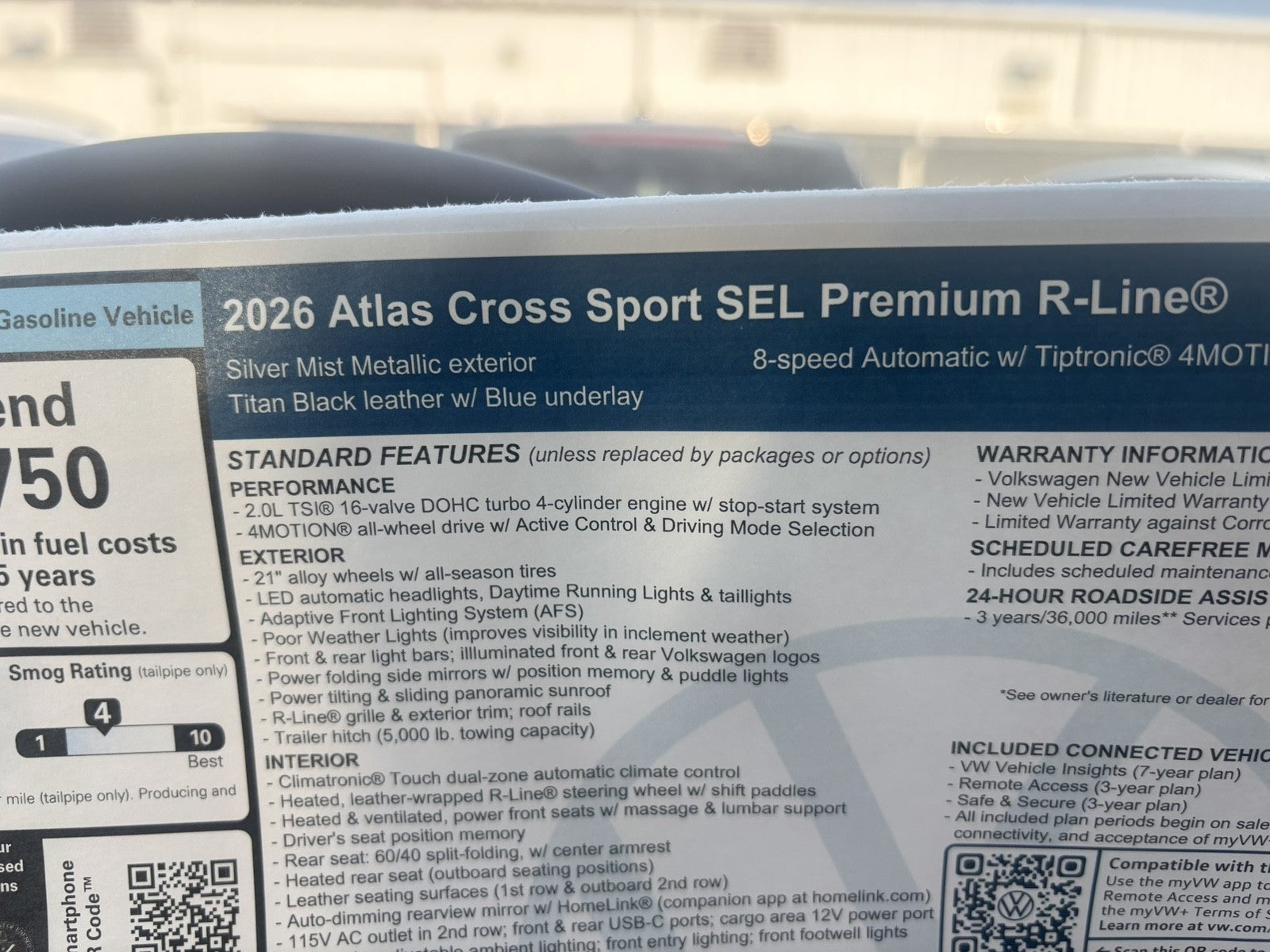 2026 Volkswagen Atlas Cross Sport 2.0T SEL Premium R-Line