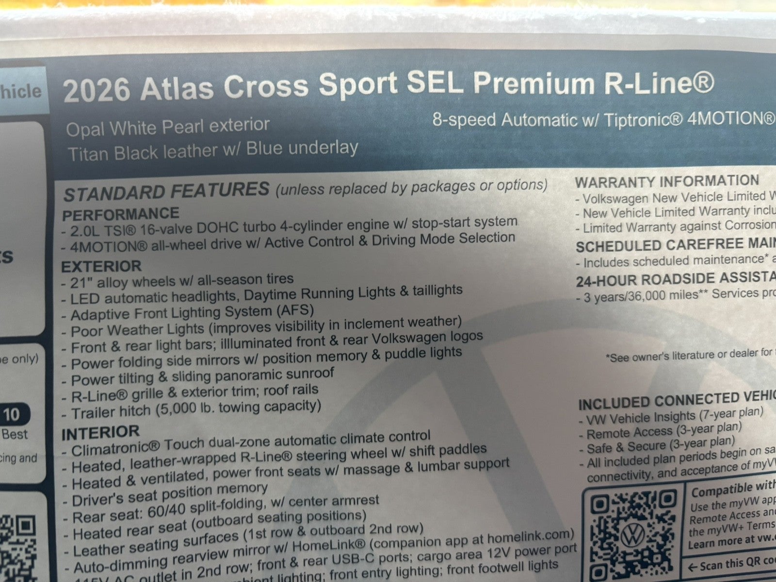 2026 Volkswagen Atlas Cross Sport 2.0T SEL Premium R-Line