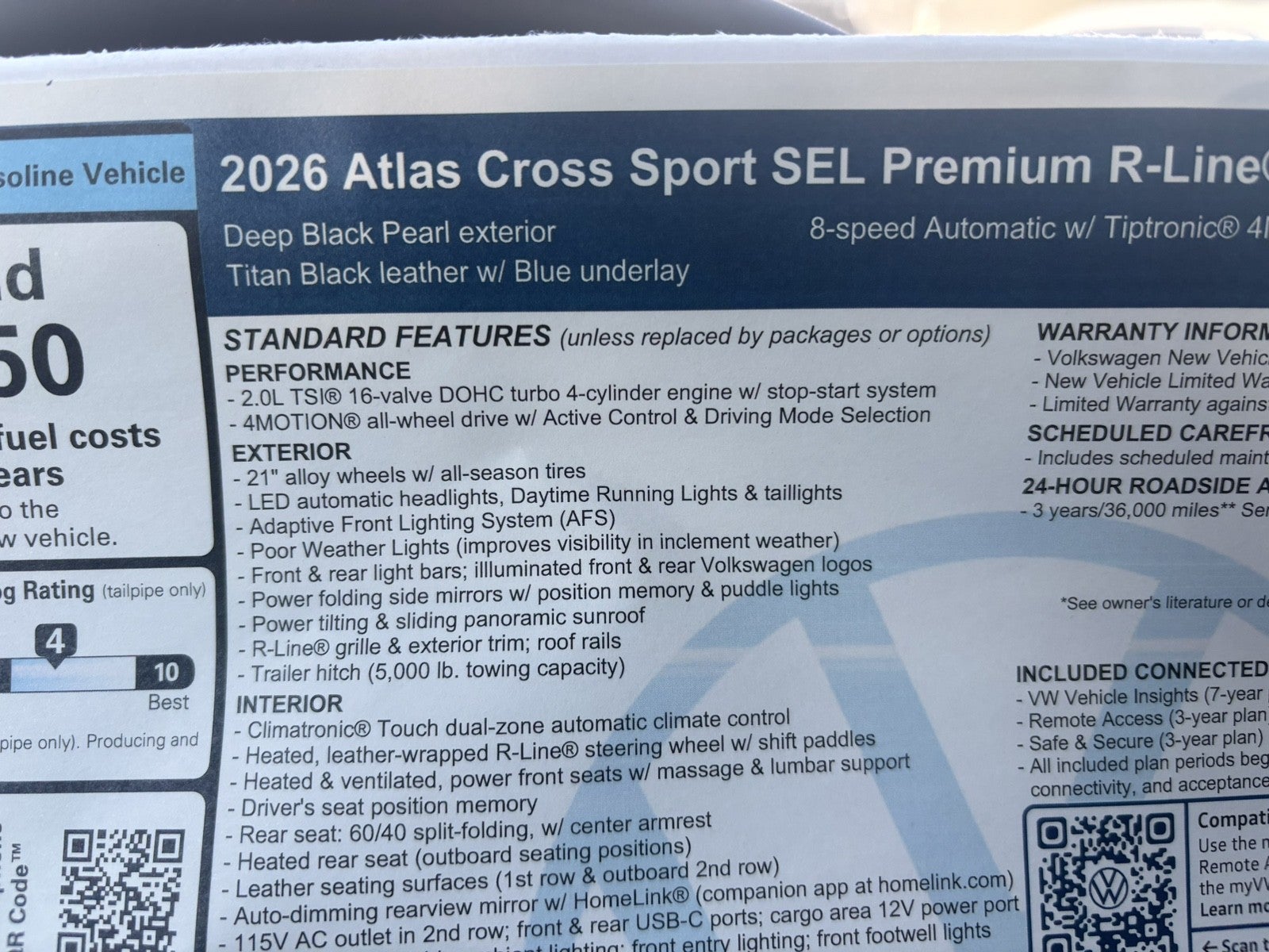 2026 Volkswagen Atlas Cross Sport 2.0T SEL Premium R-Line