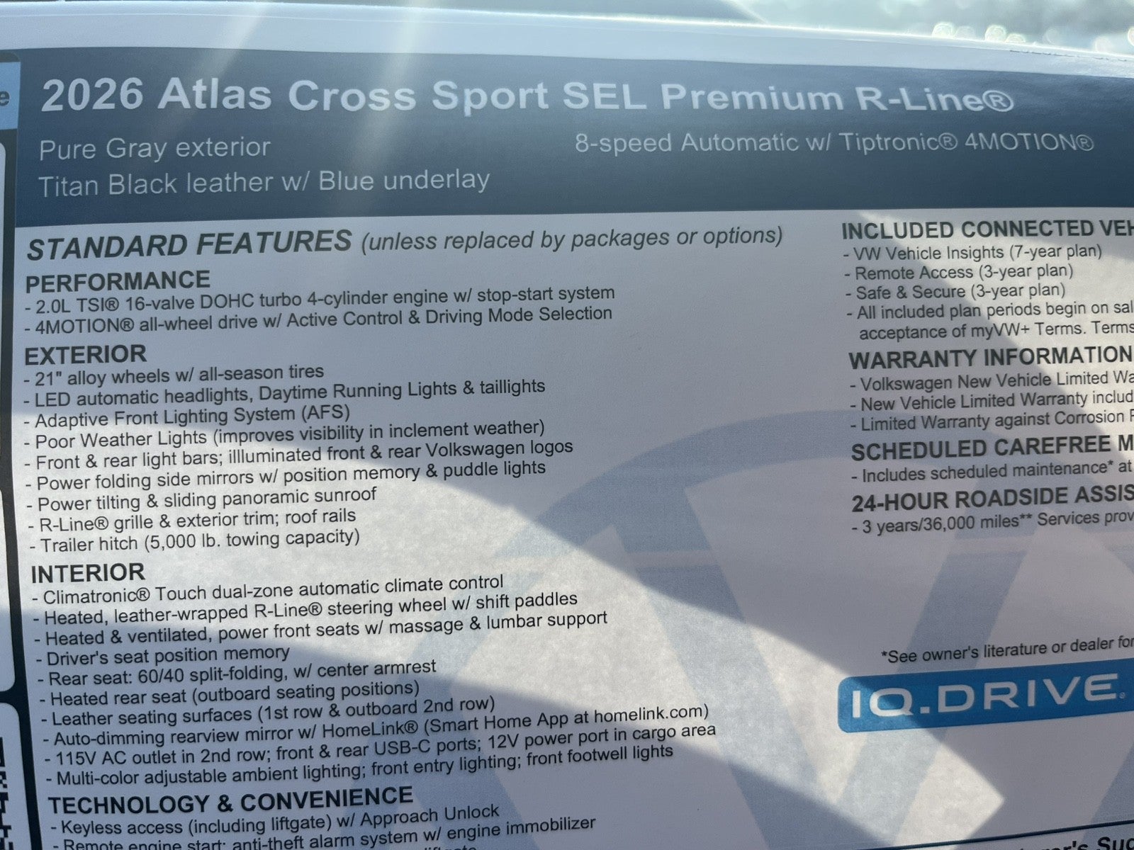 2026 Volkswagen Atlas Cross Sport 2.0T SEL Premium R-Line