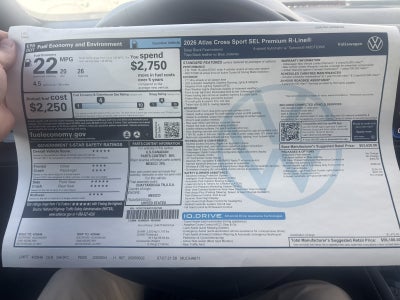 2026 Volkswagen Atlas Cross Sport 2.0T SEL Premium R-Line