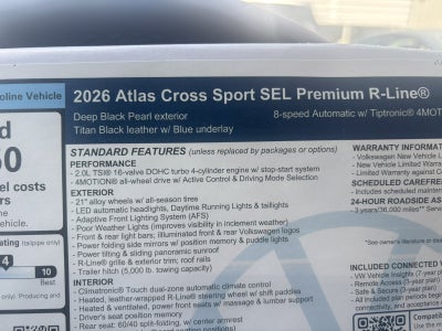 2026 Volkswagen Atlas Cross Sport 2.0T SEL Premium R-Line