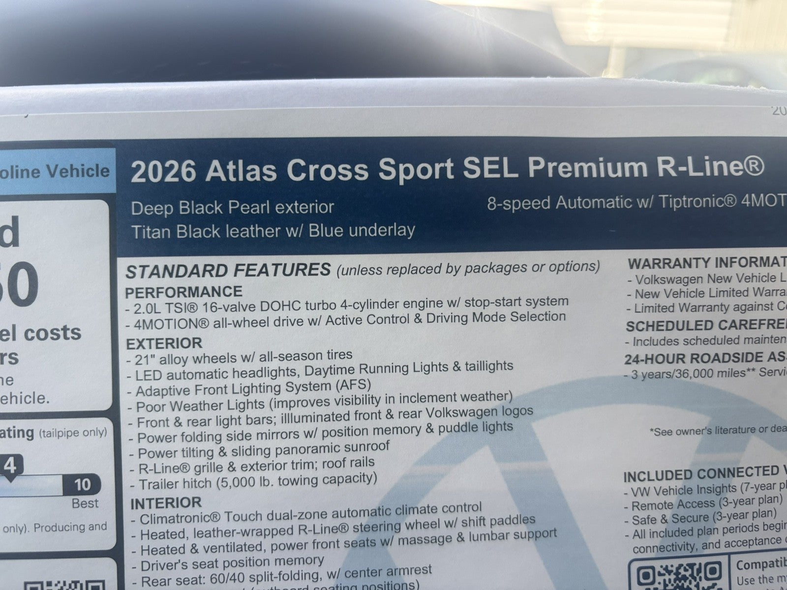 2026 Volkswagen Atlas Cross Sport 2.0T SEL Premium R-Line