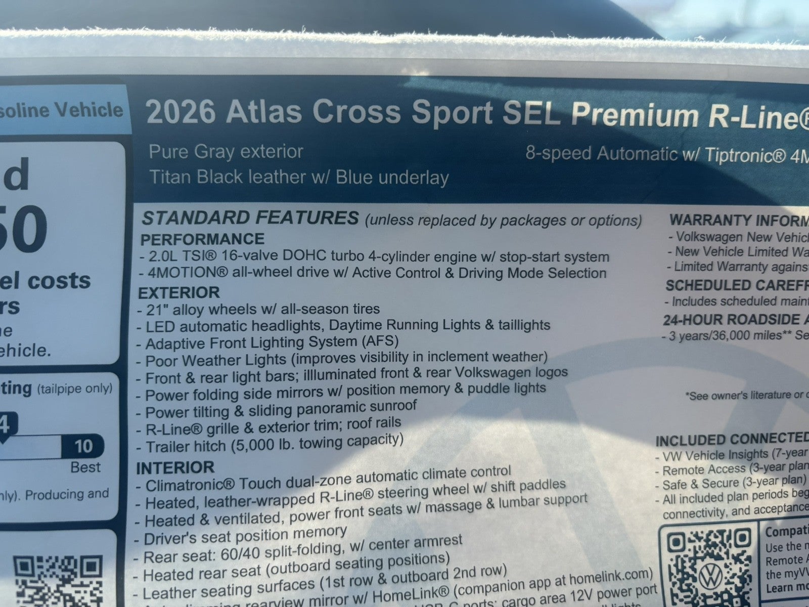 2026 Volkswagen Atlas Cross Sport 2.0T SEL Premium R-Line