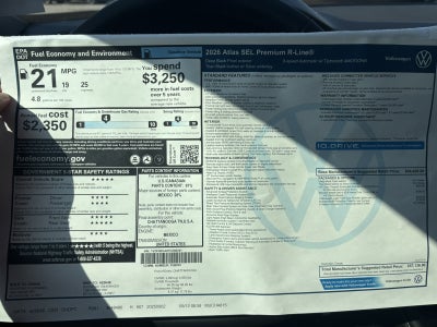 2026 Volkswagen Atlas 2.0T SEL Premium R-Line