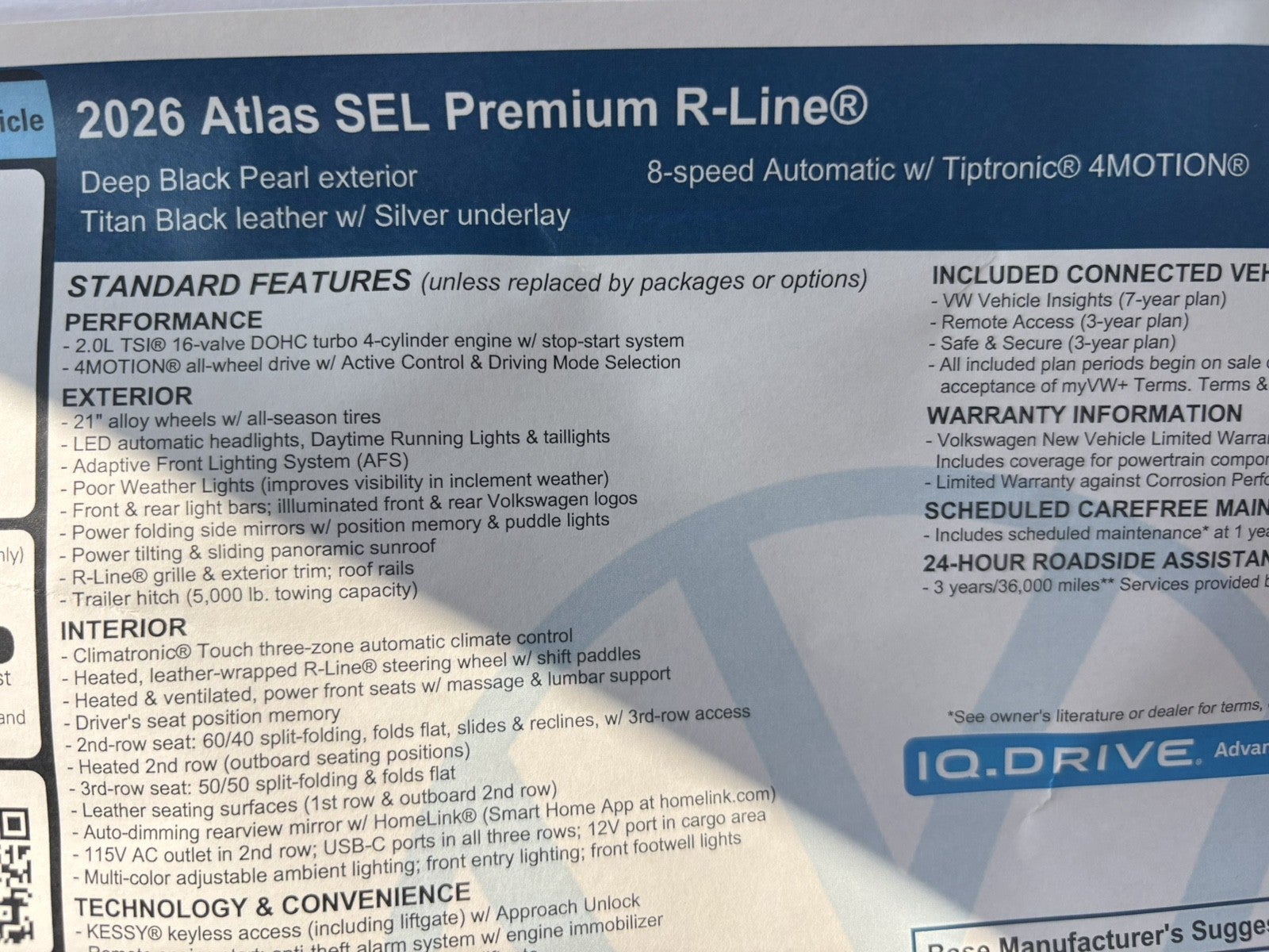 2026 Volkswagen Atlas 2.0T SEL Premium R-Line