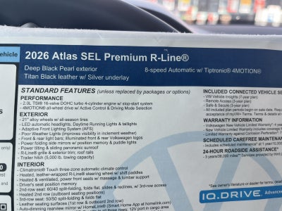 2026 Volkswagen Atlas 2.0T SEL Premium R-Line