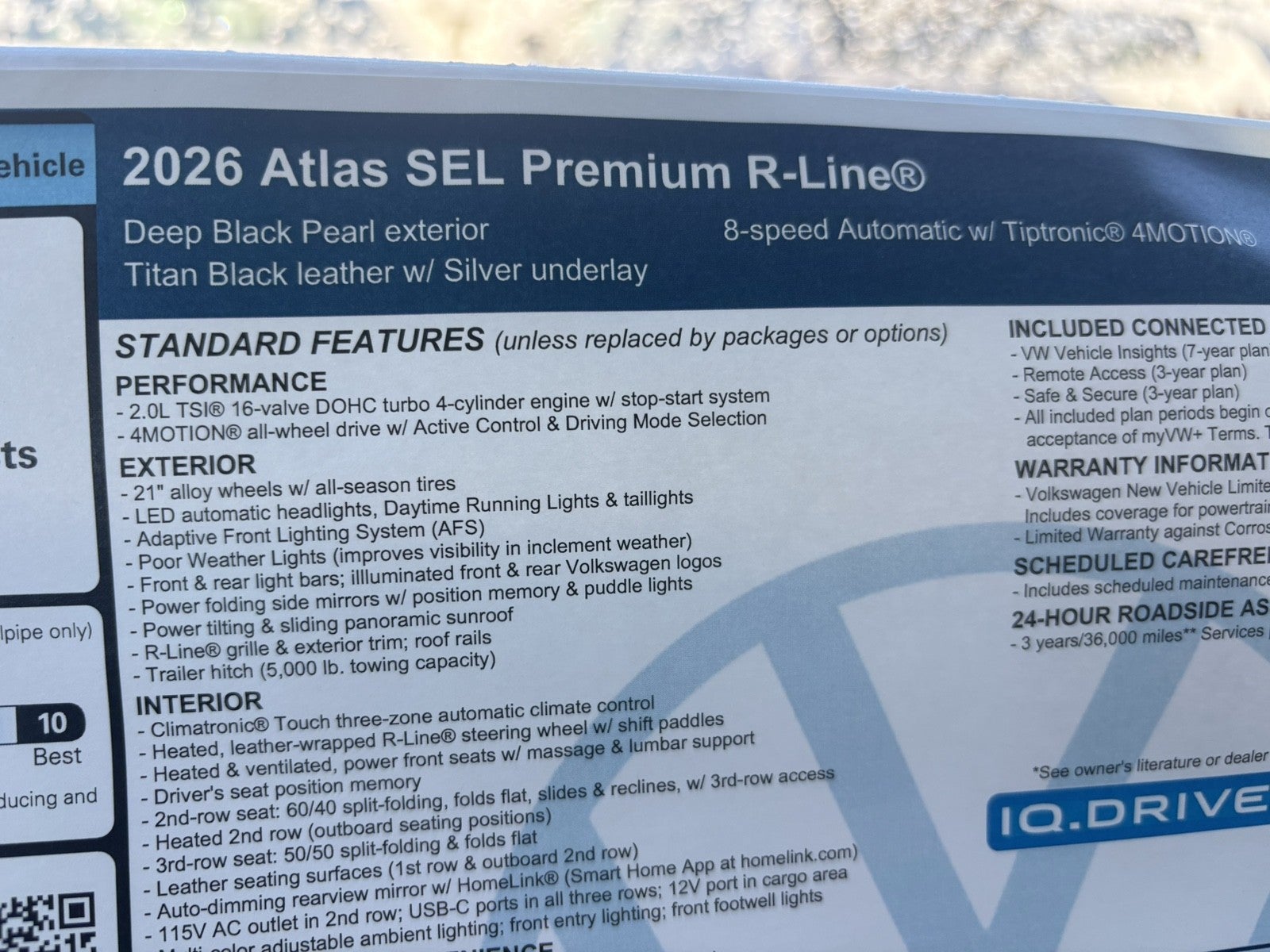 2026 Volkswagen Atlas 2.0T SEL Premium R-Line
