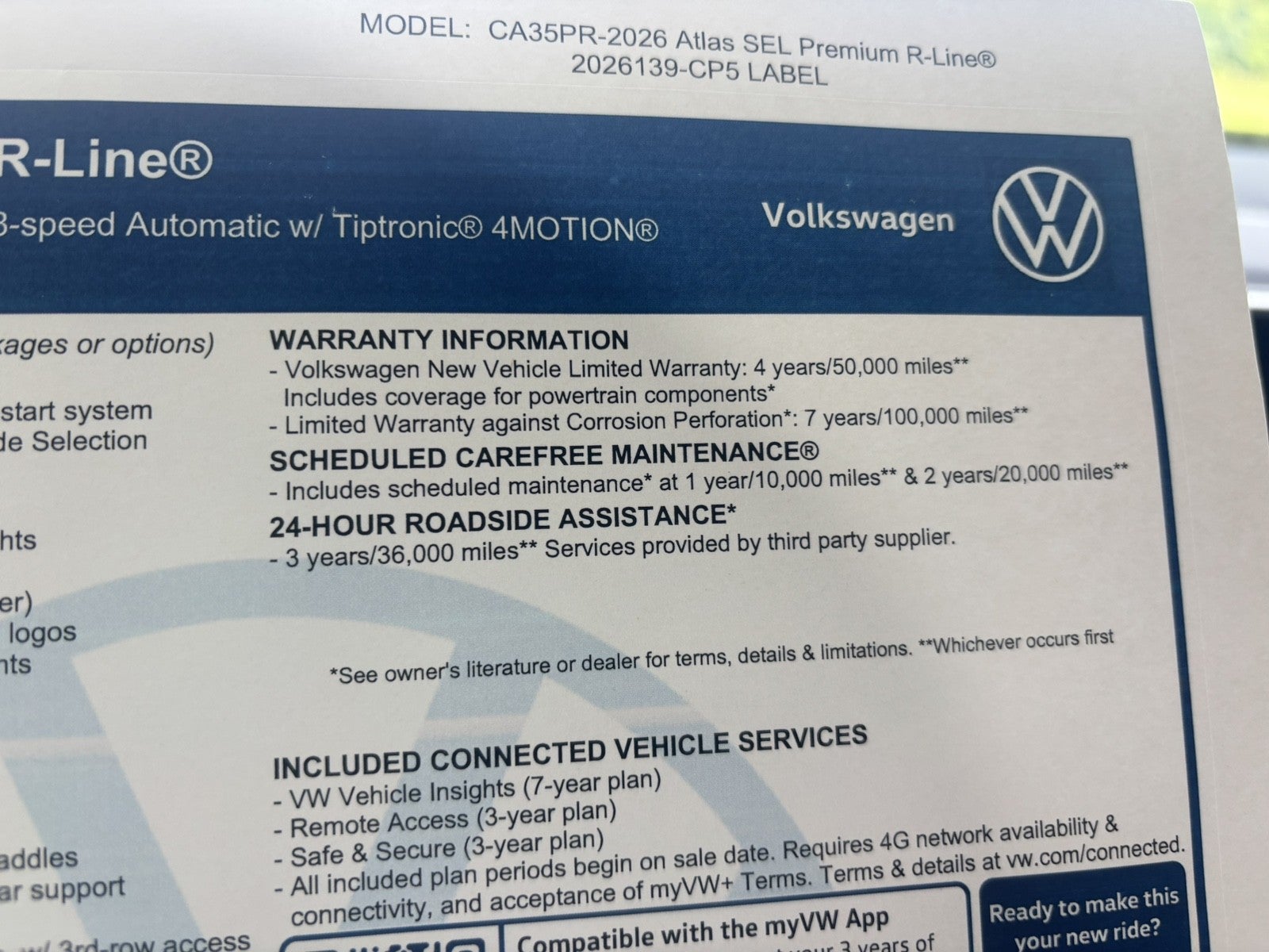 2026 Volkswagen Atlas 2.0T SEL Premium R-Line