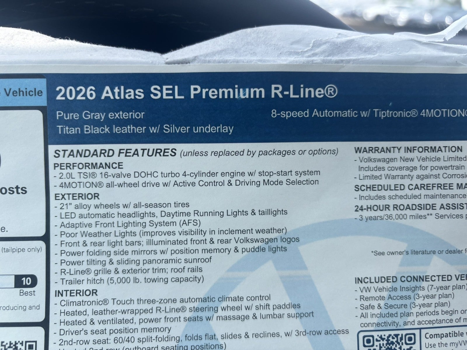2026 Volkswagen Atlas 2.0T SEL Premium R-Line