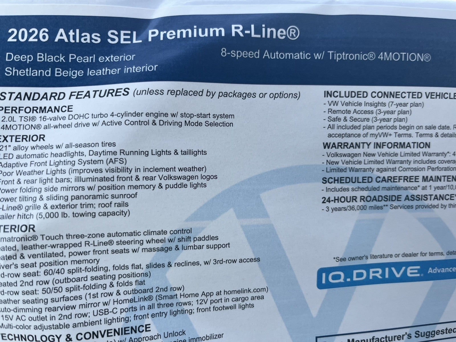 2026 Volkswagen Atlas 2.0T SEL Premium R-Line