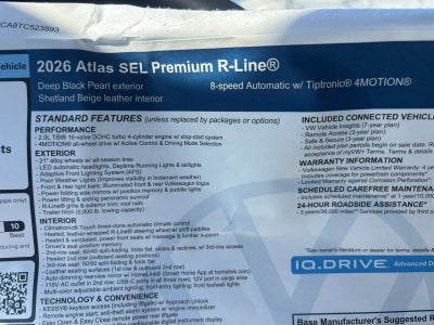 2026 Volkswagen Atlas 2.0T SEL Premium R-Line