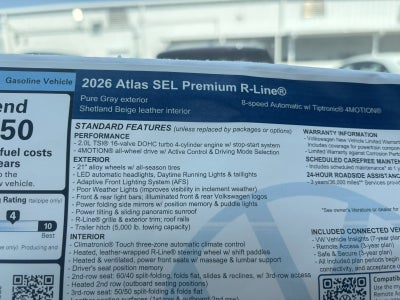 2026 Volkswagen Atlas 2.0T SEL Premium R-Line