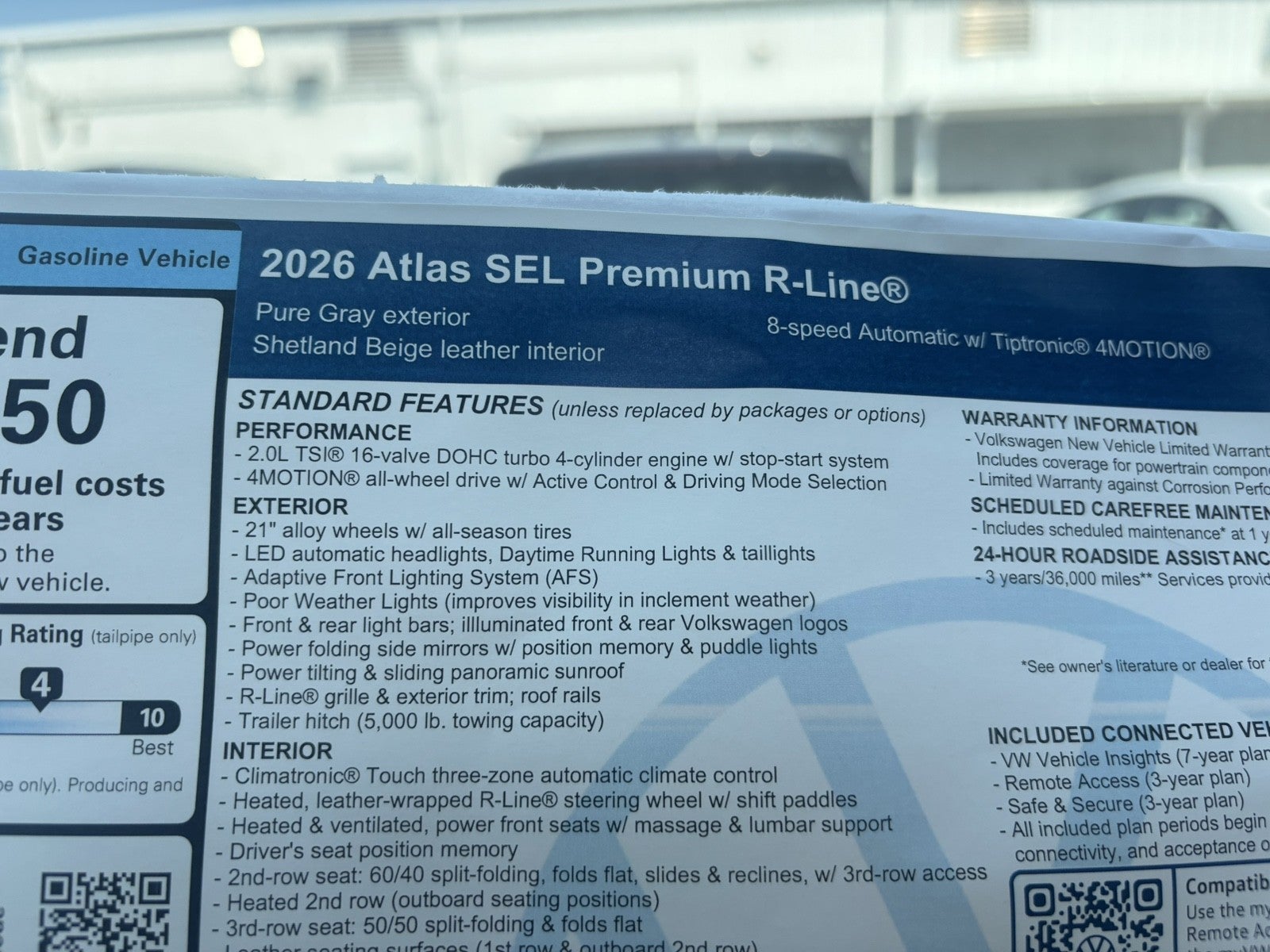 2026 Volkswagen Atlas 2.0T SEL Premium R-Line