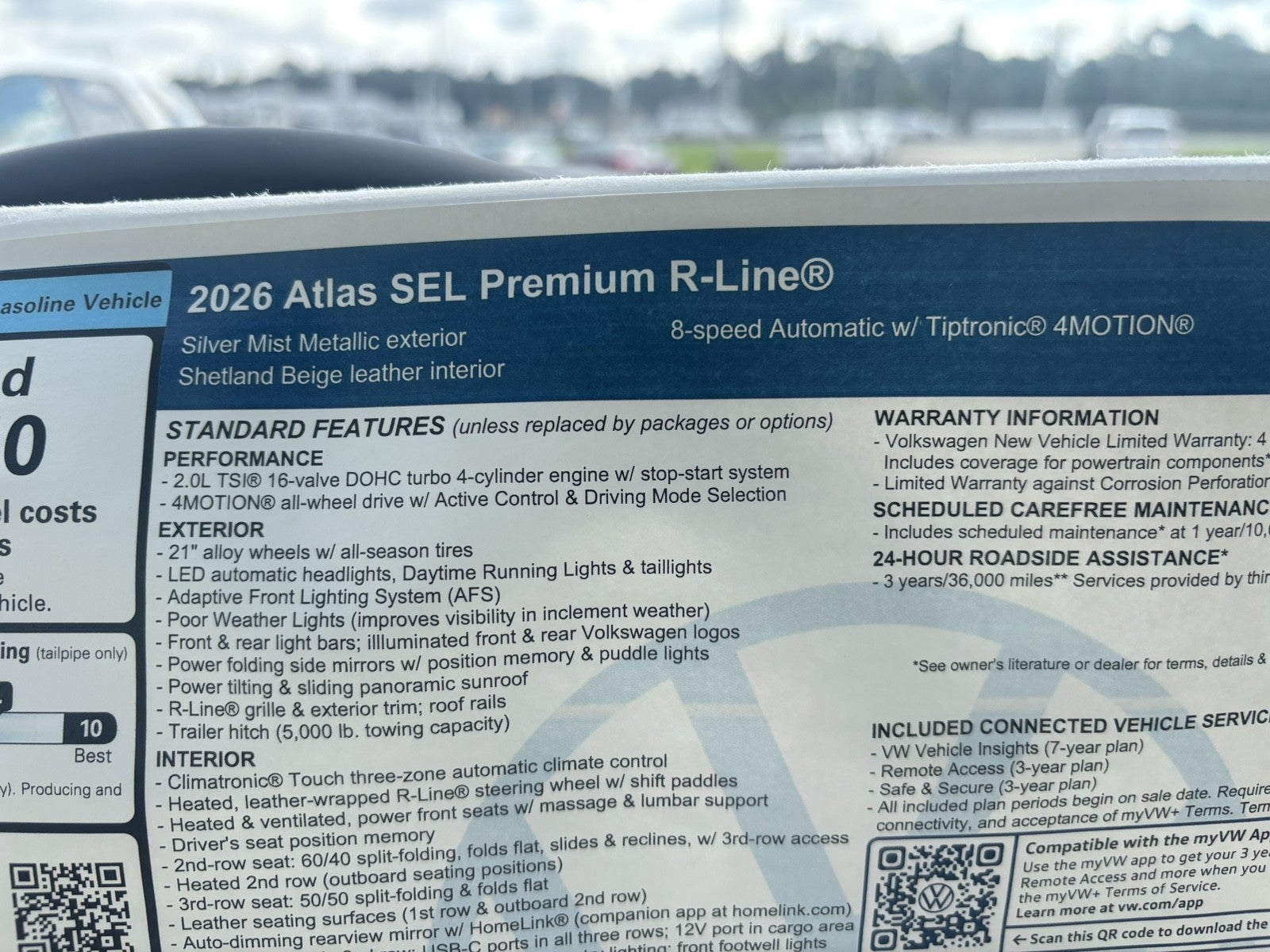 2026 Volkswagen Atlas 2.0T SEL Premium R-Line