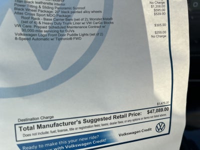 2026 Volkswagen Atlas Cross Sport 2.0T SE w/Technology