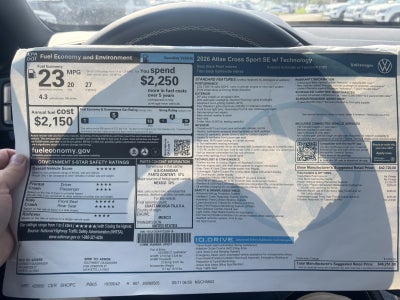 2026 Volkswagen Atlas Cross Sport 2.0T SE w/Technology