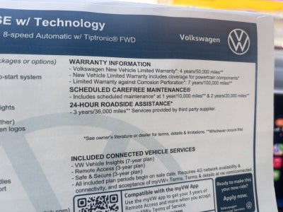 2026 Volkswagen Atlas Cross Sport 2.0T SE w/Technology