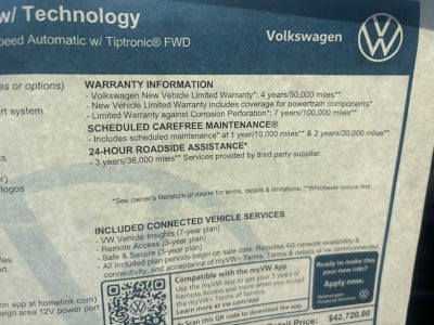 2026 Volkswagen Atlas Cross Sport 2.0T SE w/Technology