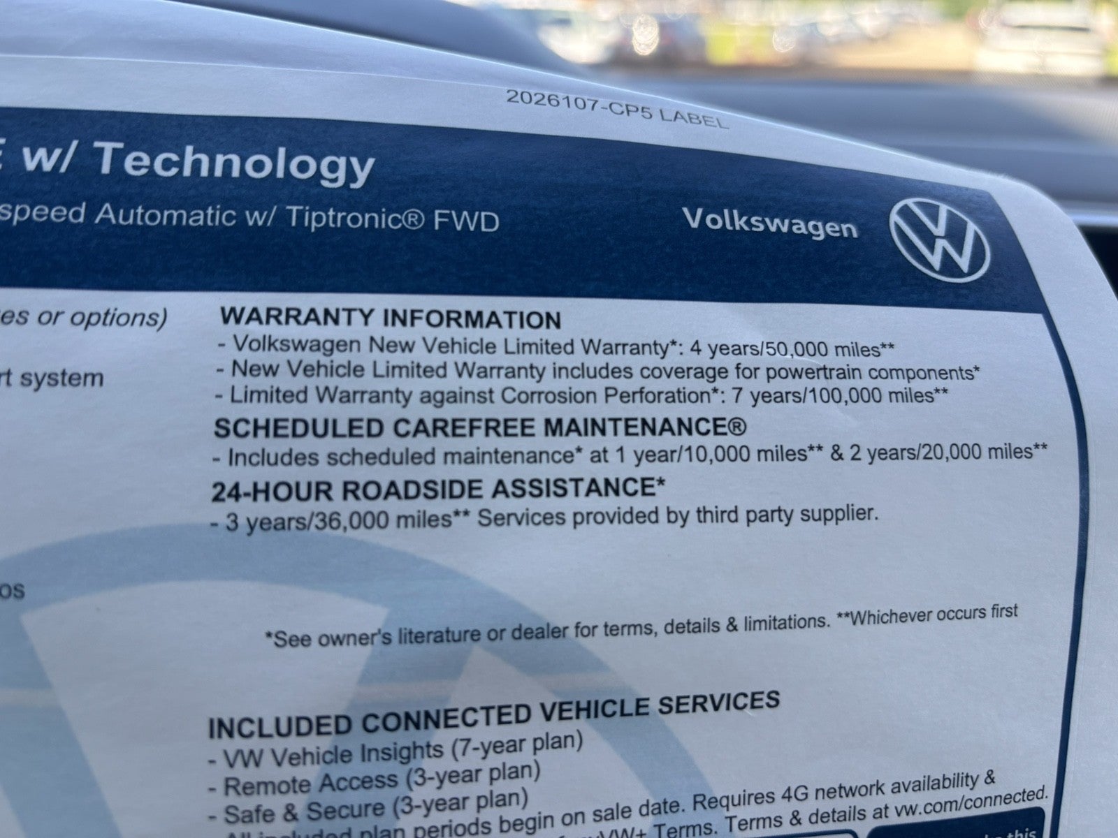 2026 Volkswagen Atlas Cross Sport 2.0T SE w/Technology