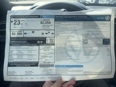 2026 Volkswagen Atlas Cross Sport 2.0T SE w/Technology