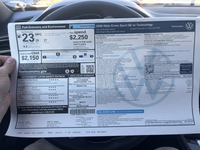 2026 Volkswagen Atlas Cross Sport 2.0T SE w/Technology