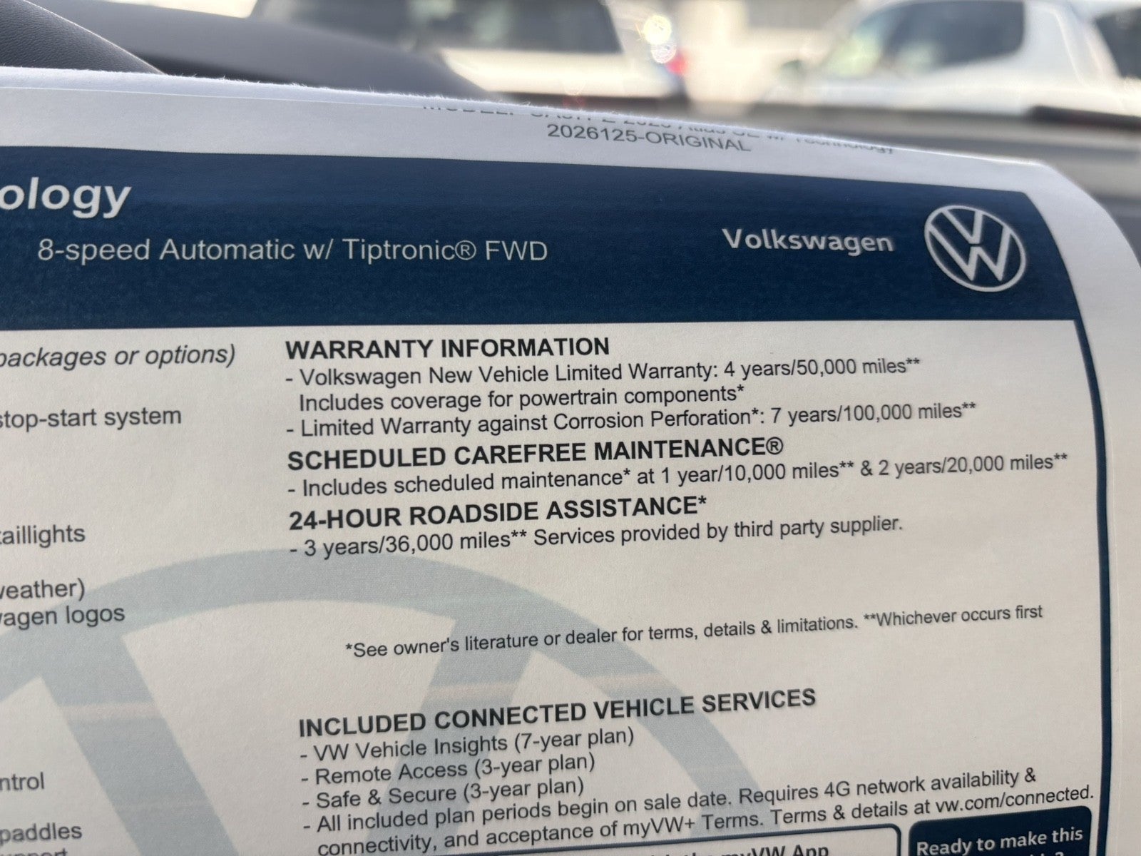2026 Volkswagen Atlas 2.0T SE w/Technology