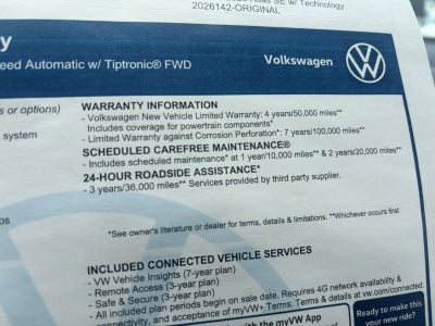 2026 Volkswagen Atlas 2.0T SE w/Technology