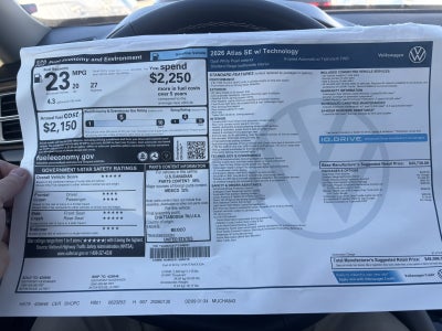 2026 Volkswagen Atlas 2.0T SE w/Technology