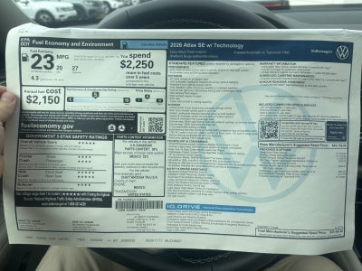 2026 Volkswagen Atlas 2.0T SE w/Technology