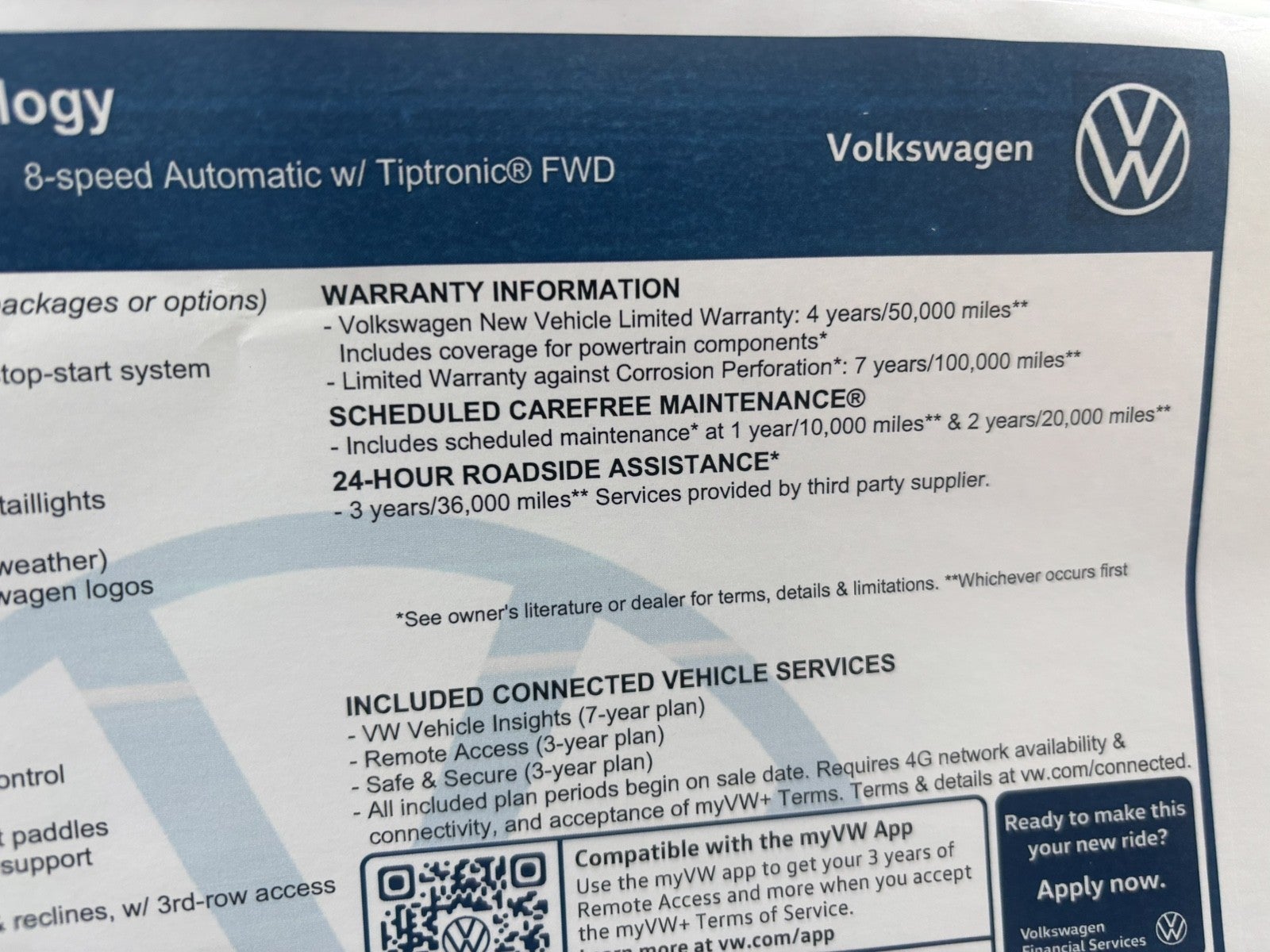 2026 Volkswagen Atlas 2.0T SE w/Technology