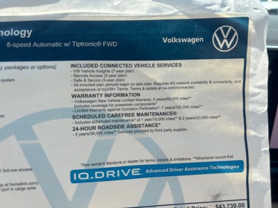 2026 Volkswagen Atlas 2.0T SE w/Technology