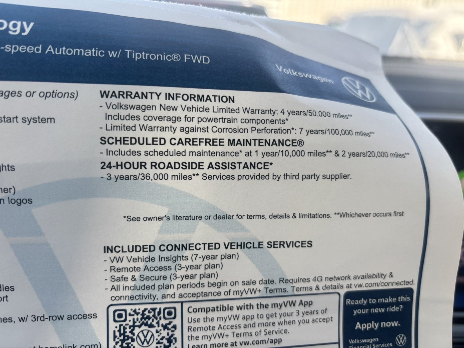 2026 Volkswagen Atlas 2.0T SE w/Technology
