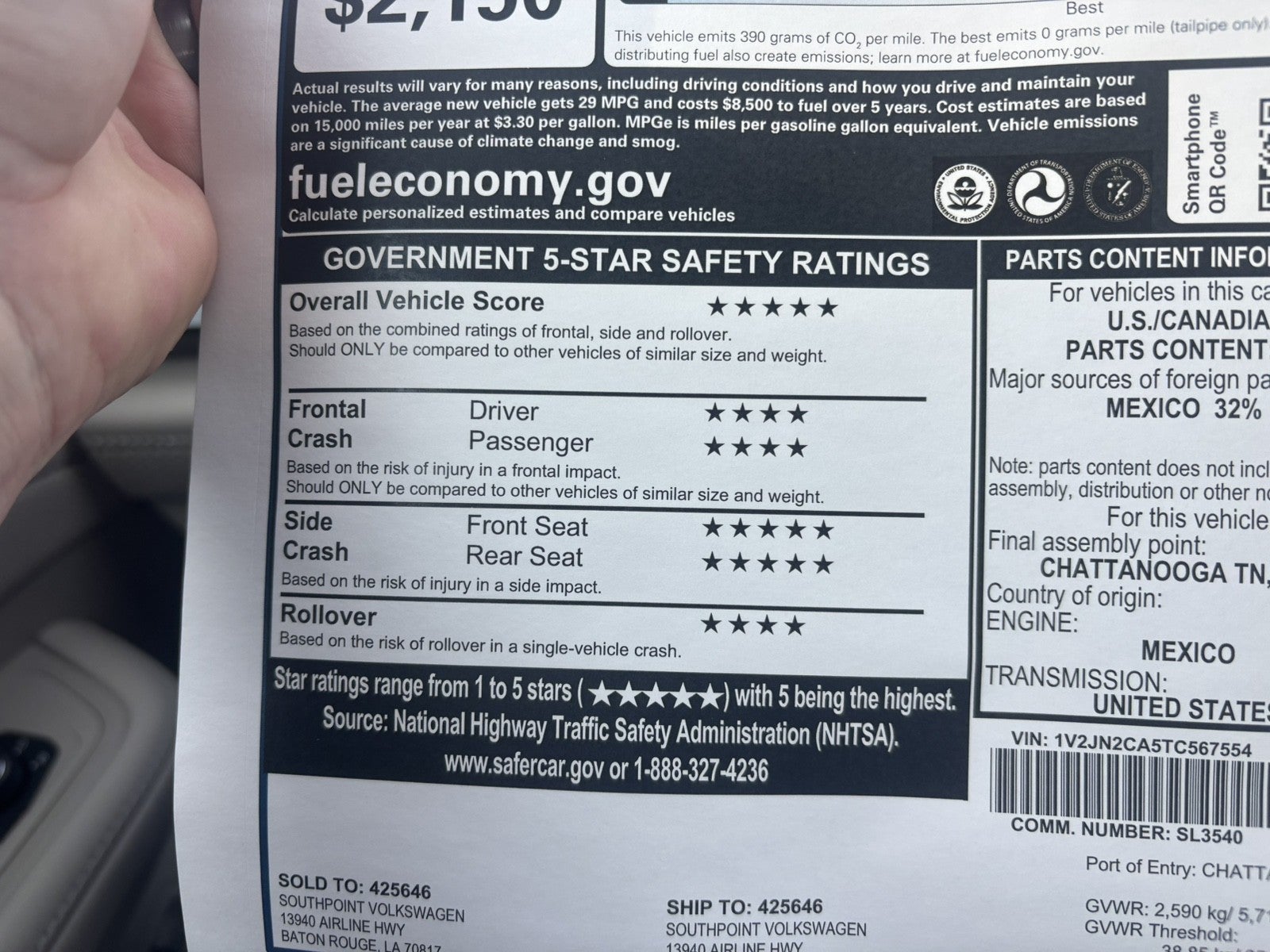 2026 Volkswagen Atlas 2.0T SE w/Technology