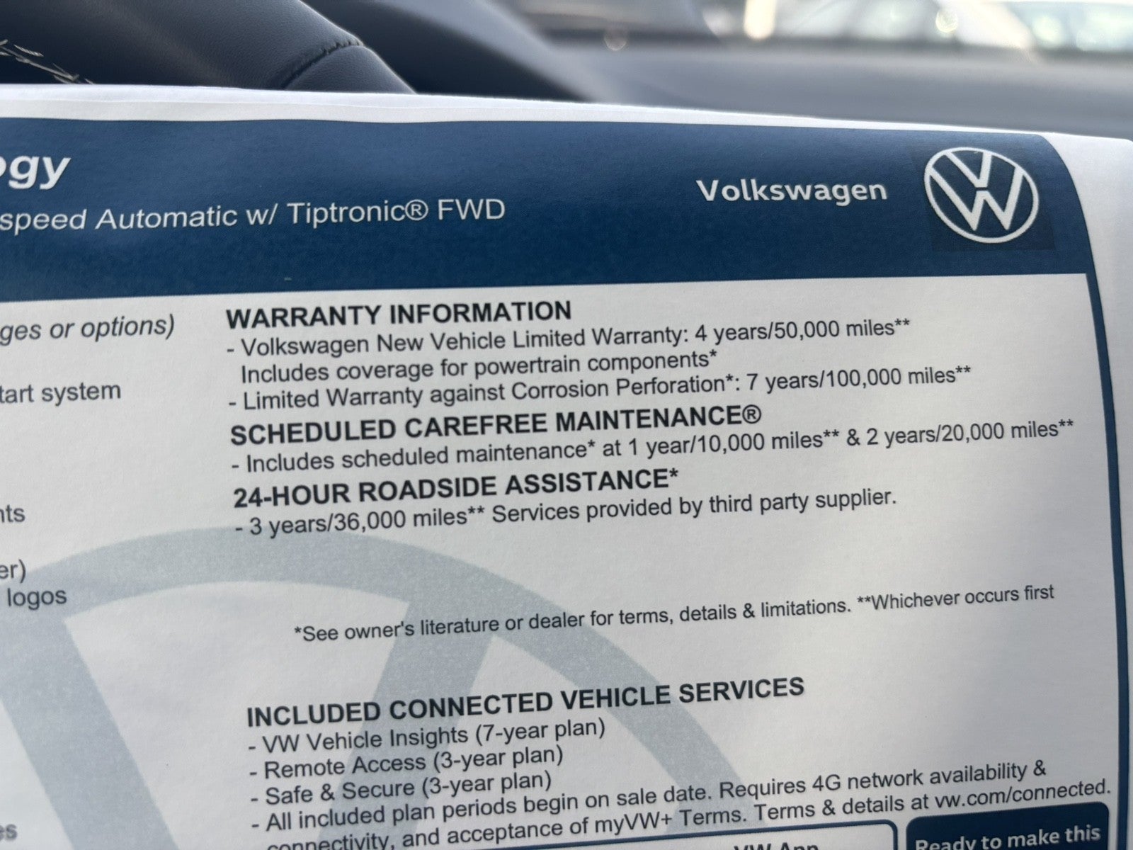 2026 Volkswagen Atlas 2.0T SE w/Technology