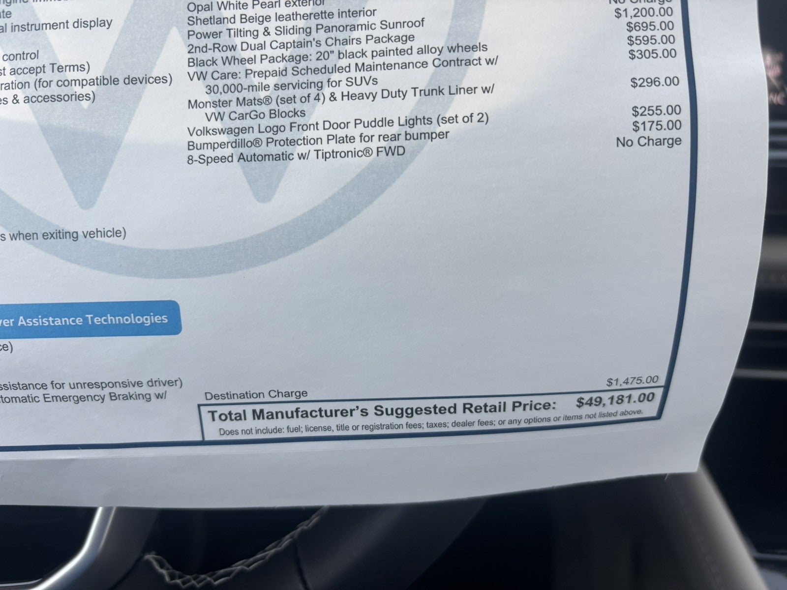 2026 Volkswagen Atlas 2.0T SE w/Technology