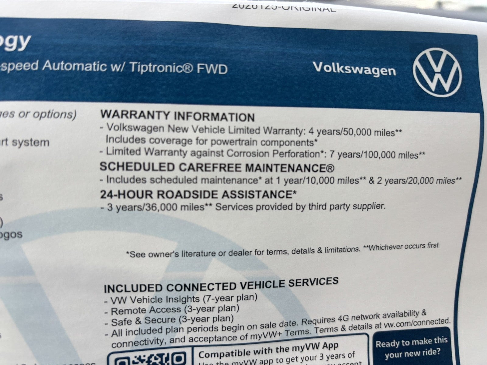 2026 Volkswagen Atlas 2.0T SE w/Technology