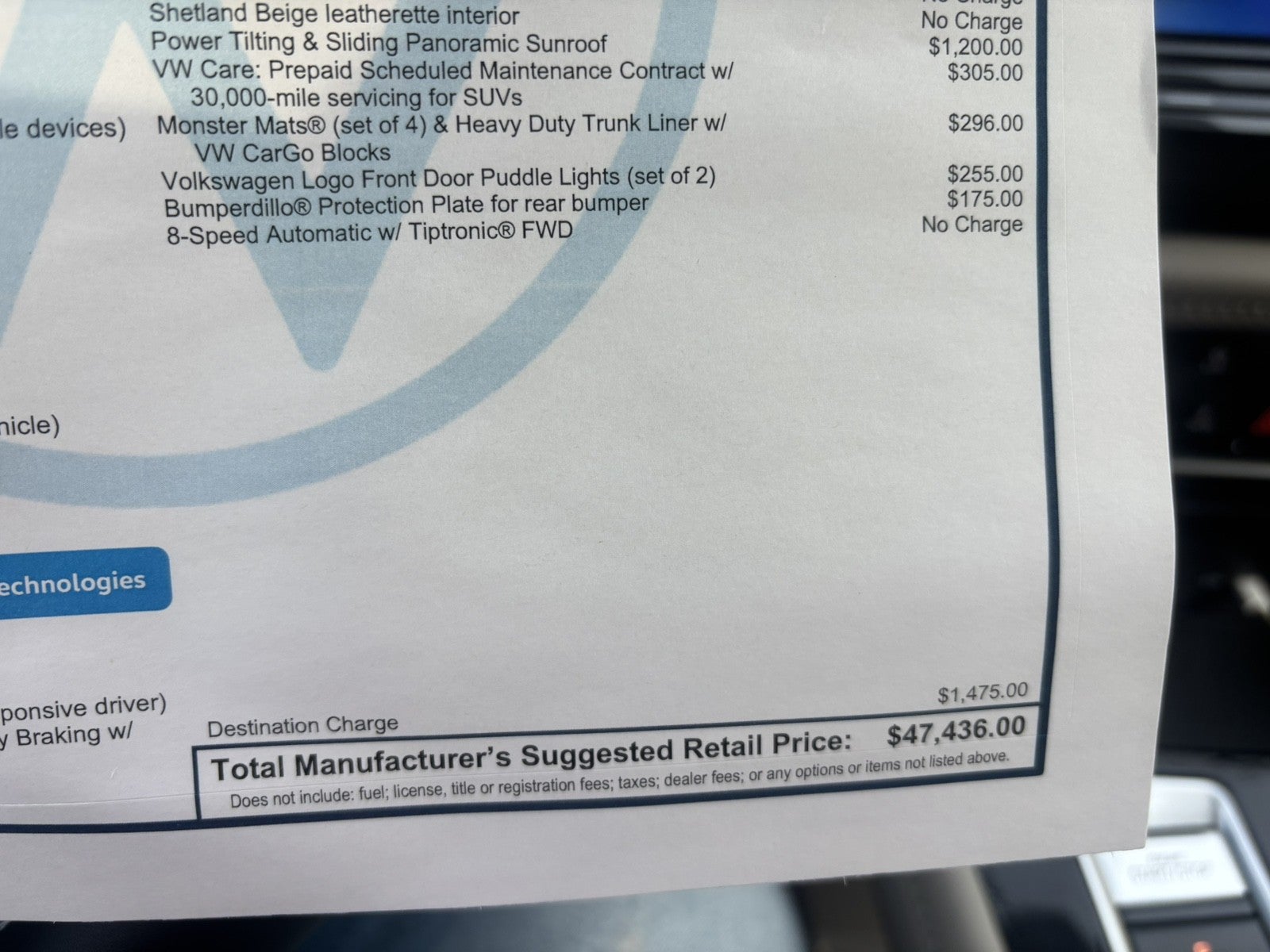 2026 Volkswagen Atlas 2.0T SE w/Technology